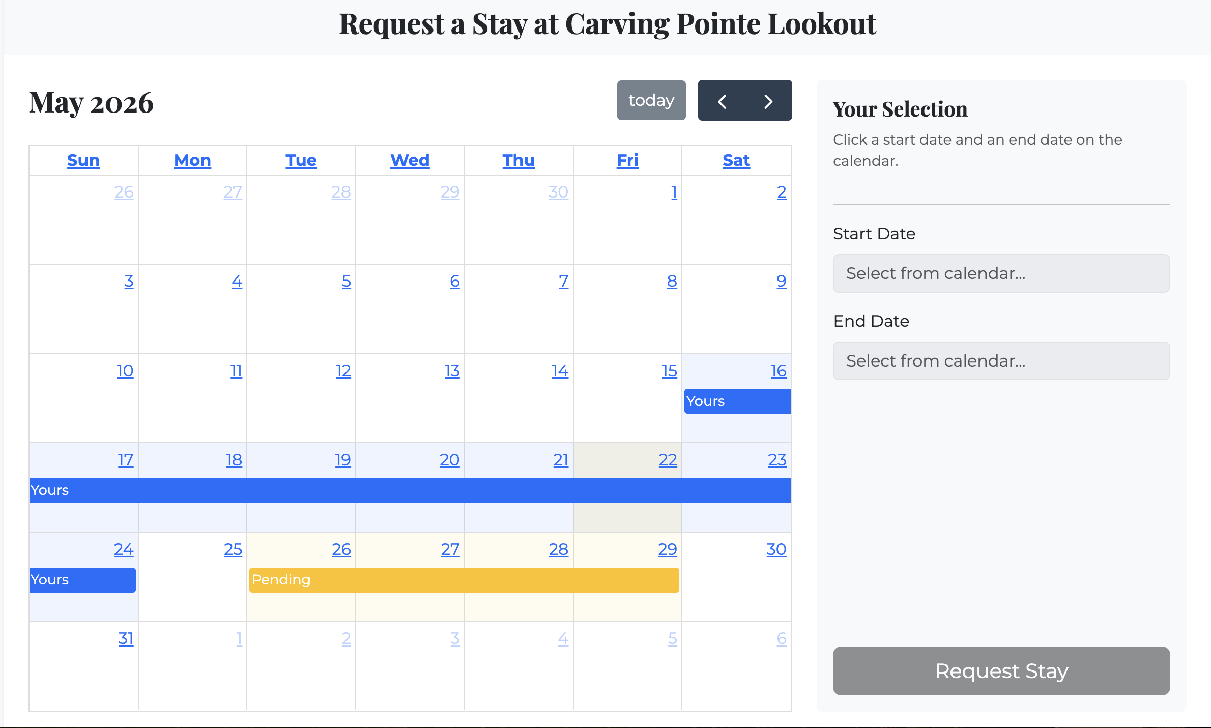 BookIQ calendar screenshot
